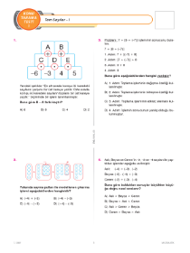 7. Sınıf MATEMATİK KTT