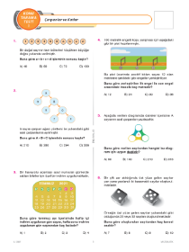 8.Sınıf Matematik KTT